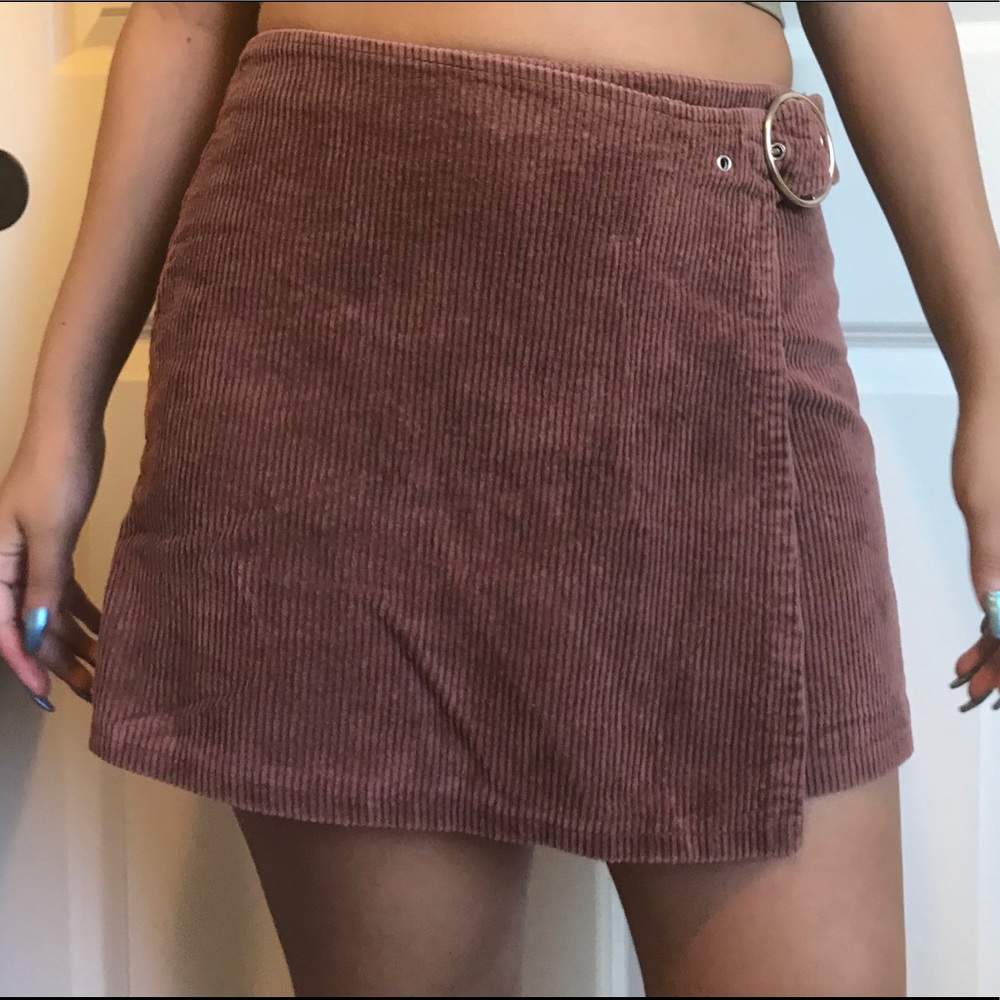 Brown corduroy skirt